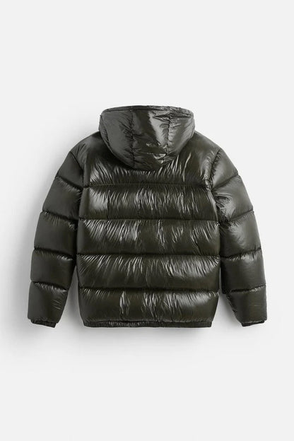 100% Daunen-Pufferjacke