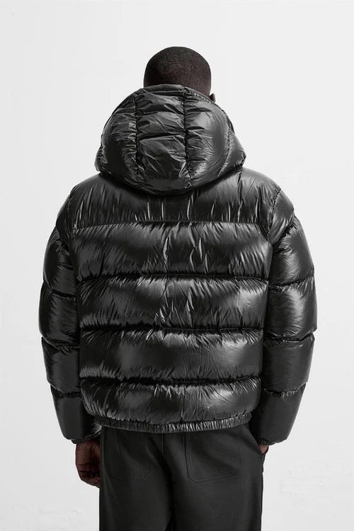 100% Daunen-Pufferjacke