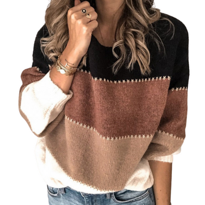 Erika© | Warmer, gestreifter Pullover