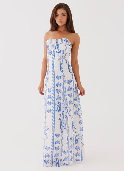 Maxi Dress - Floral Wave