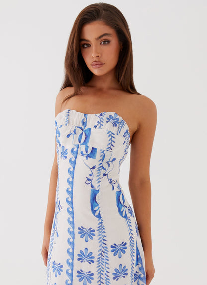 Maxi Dress - Floral Wave