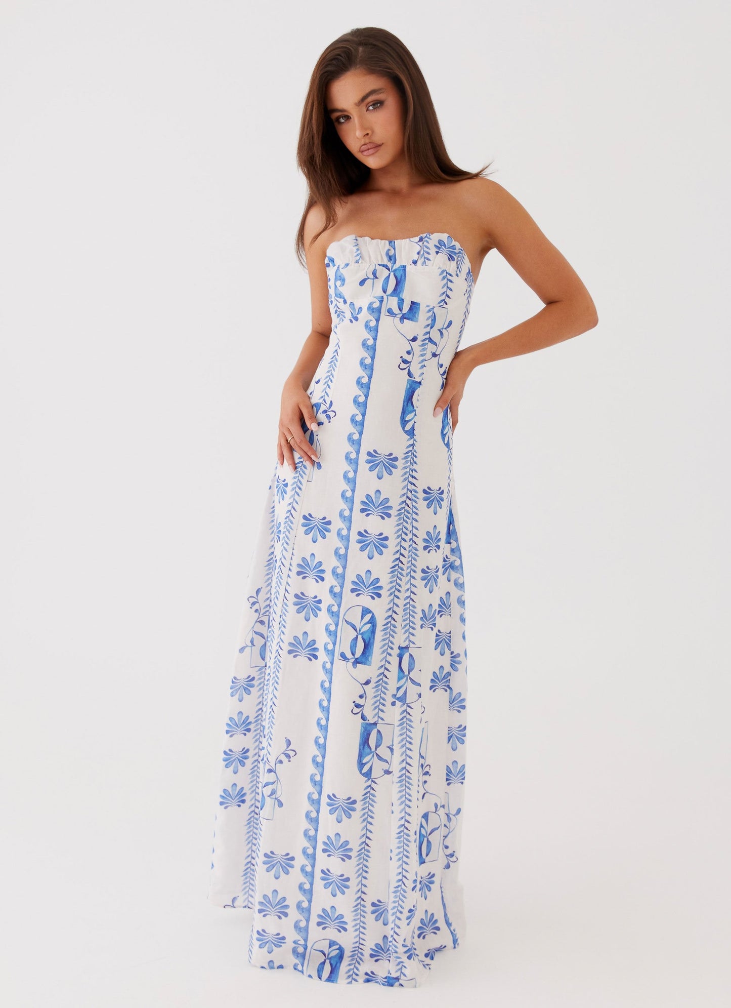 Maxi Dress - Floral Wave